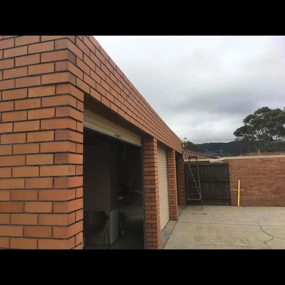 Brick garage extension
